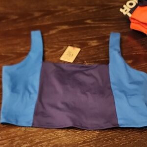 NWT Womens Blue Crop Top